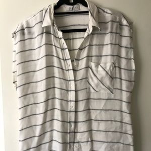 Wayf Striped Button Up Shirt